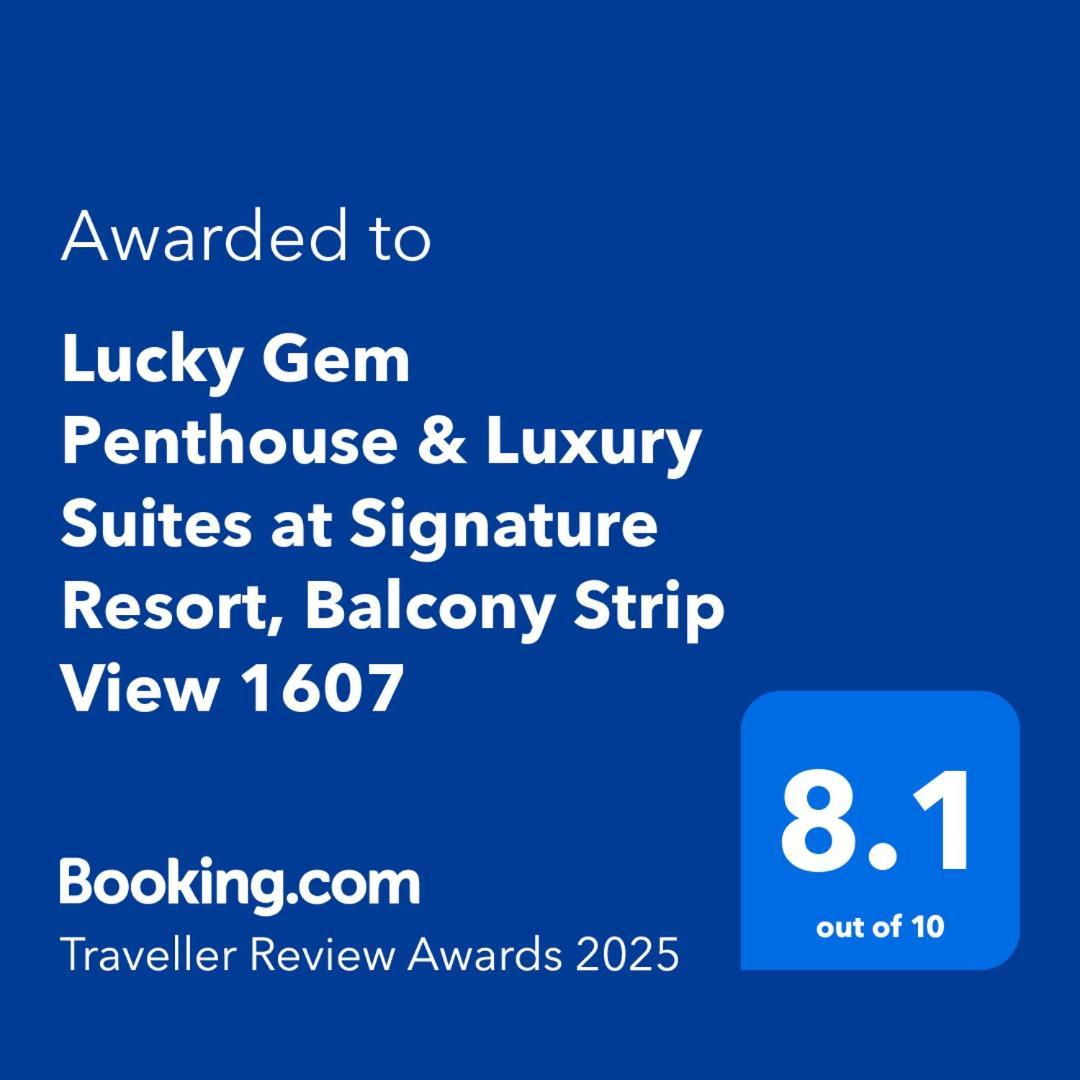 Lucky Gem Penthouse & Luxury Suites At Signature Resort, Balcony Strip View 1607 Las Vegas Extérieur photo